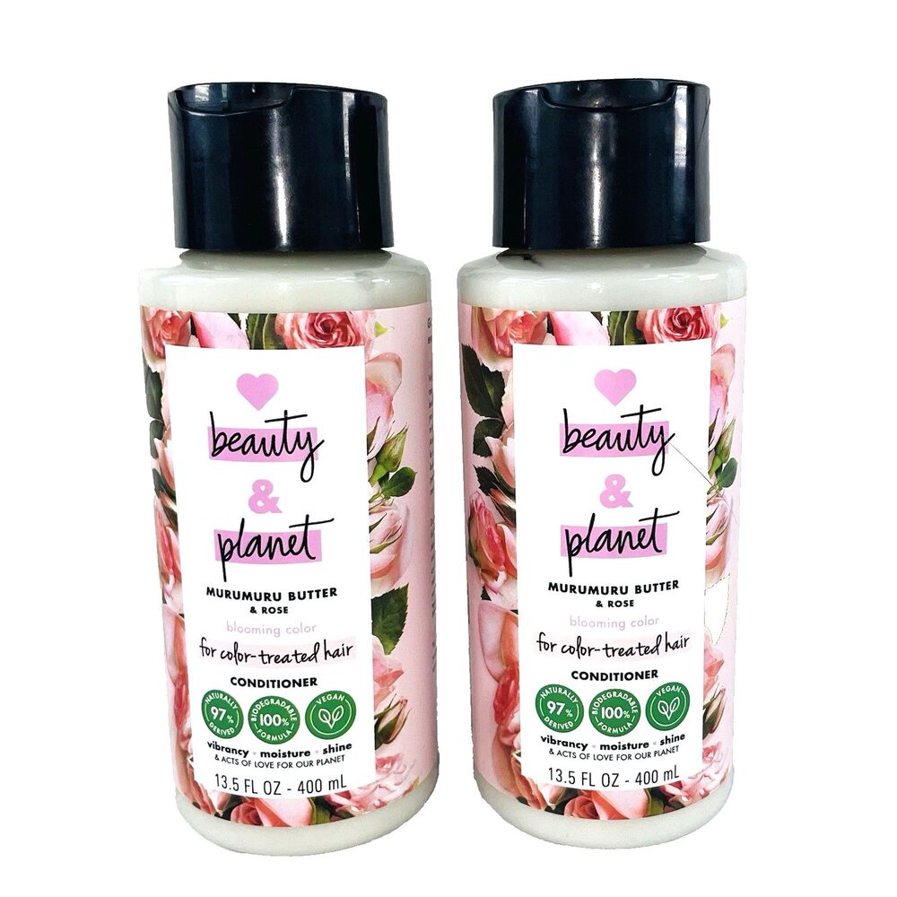 2 Pack Love Beauty & Planet Murumur Butter & Rose Conditioner 13.5 oz NEW
